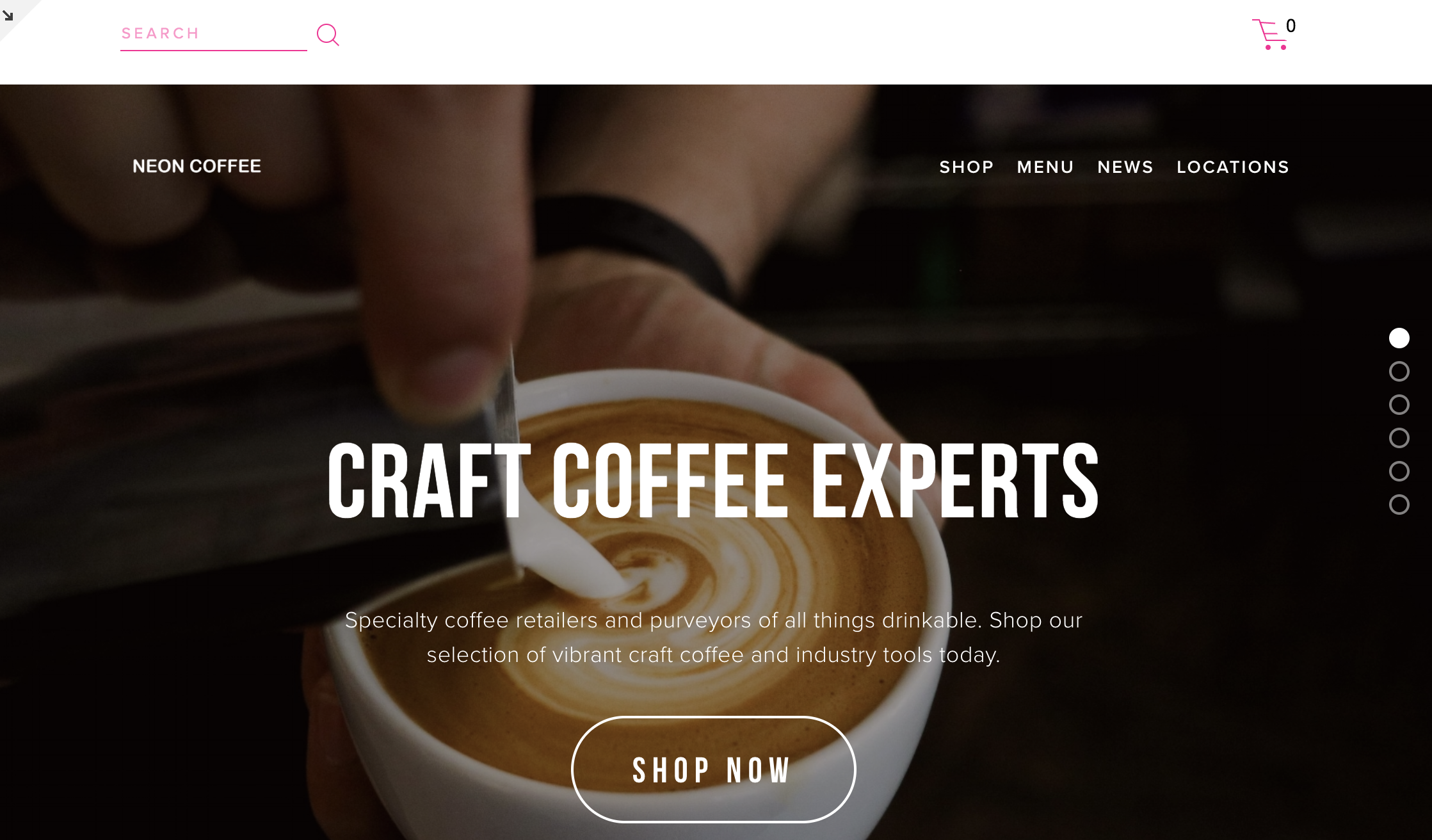 Neon Coffee Company trusted the Good Marketing Company to do their SEO and web design